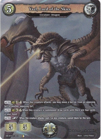 Image for Yvel, Lord of the Skies (Secret Rare) (Oath of Blood) (DB-BT02/S01) - Dragoborne