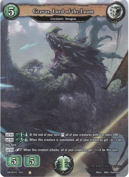 Image for Gravos, Lord of the Loam (Secret Rare) (Oath of Blood) (DB-BT02/S02) - Dragoborne