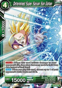 Image for Determined Super Saiyan Son Gohan (Non-Foil Version) (Promotion Cards) (P-016) - Dragon Ball Super: Masters