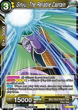 Image for Ginyu, The Reliable Captain (Foil Version) (Promotion Cards) (P-019) - Dragon Ball Super: Masters