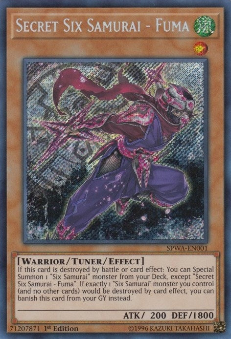 Image for Secret Six Samurai - Fuma (Spirit Warriors) (SPWA-EN001) - YuGiOh