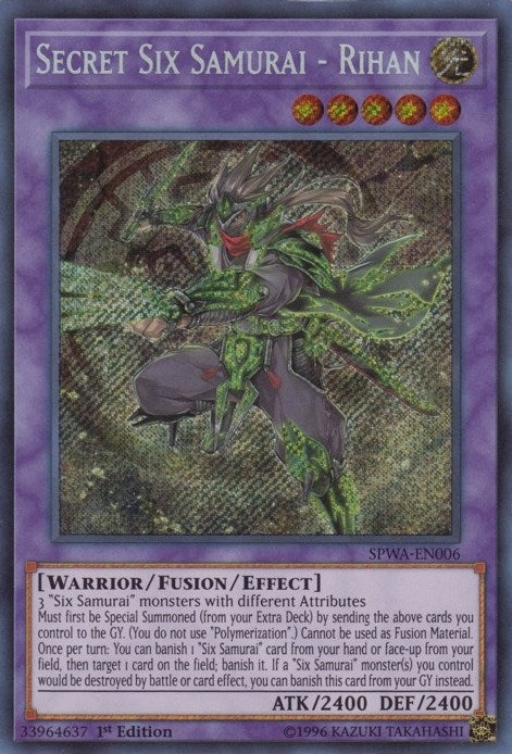Image for Secret Six Samurai - Rihan (Spirit Warriors) (SPWA-EN006) - YuGiOh