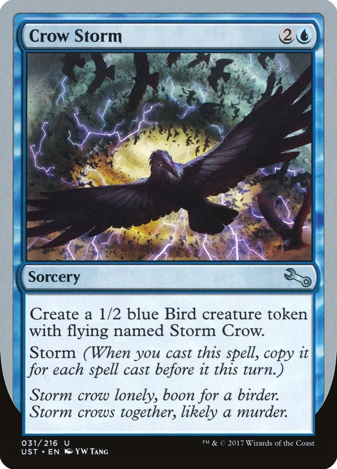 Image for Crow Storm (Unstable) (31) - Magic: The Gathering
