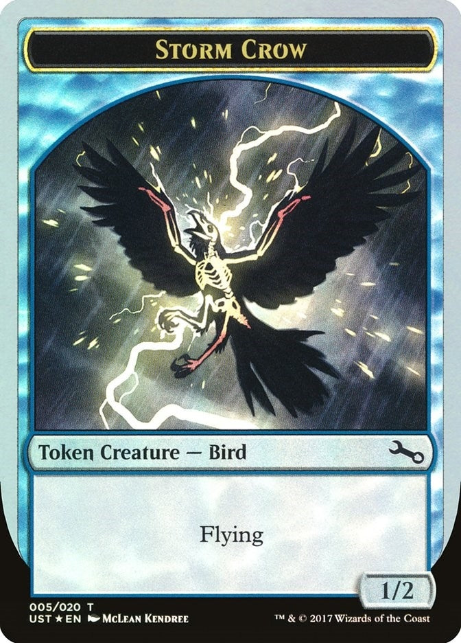 Image for Storm Crow Token (Unstable) (5) - Magic: The Gathering