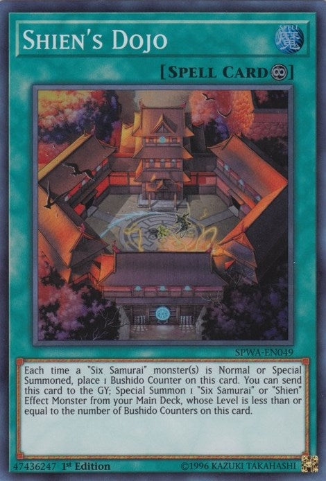 Image for Shien's Dojo (Spirit Warriors) (SPWA-EN049) - YuGiOh