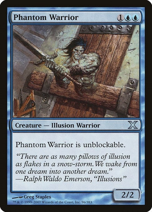 Image for Phantom Warrior (10th Edition) (96) - Magic: The Gathering