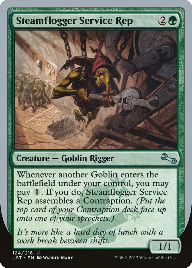Image for Steamflogger Service Rep (Unstable) (124) - Magic: The Gathering