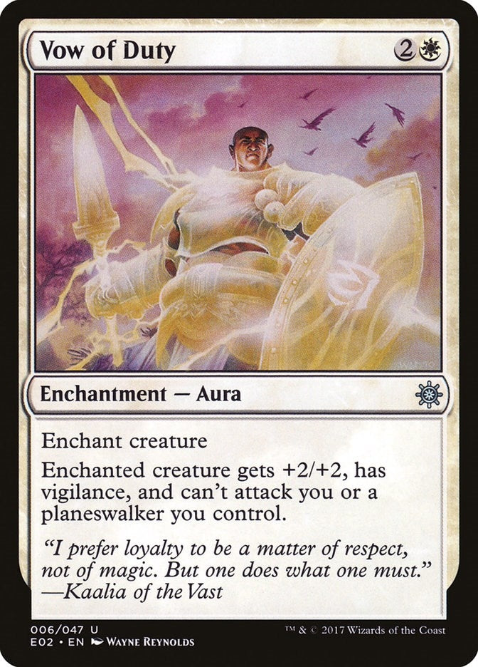 Image for Vow of Duty (Explorers of Ixalan) (6) - Magic: The Gathering