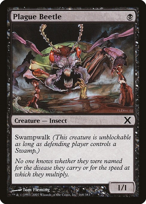 Image for Plague Beetle (10th Edition) (168) - Magic: The Gathering