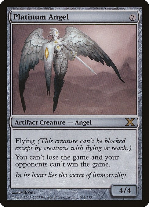 Image for Platinum Angel (10th Edition) (339) - Magic: The Gathering
