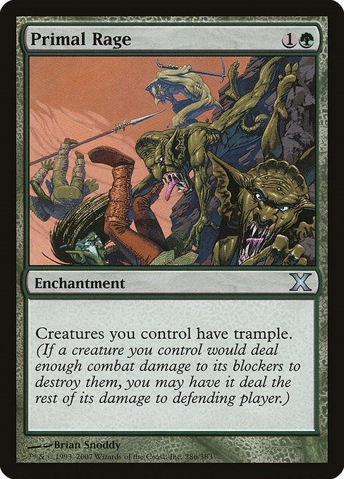 Image for Primal Rage (10th Edition) (286) - Magic: The Gathering