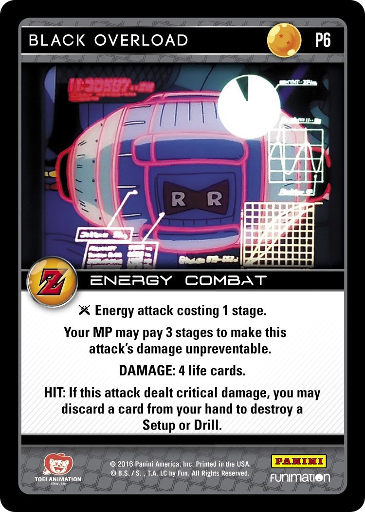 Image for Black Overload (Awakening) (Panini Promo Cards) (P6) - Dragon Ball Z TCG