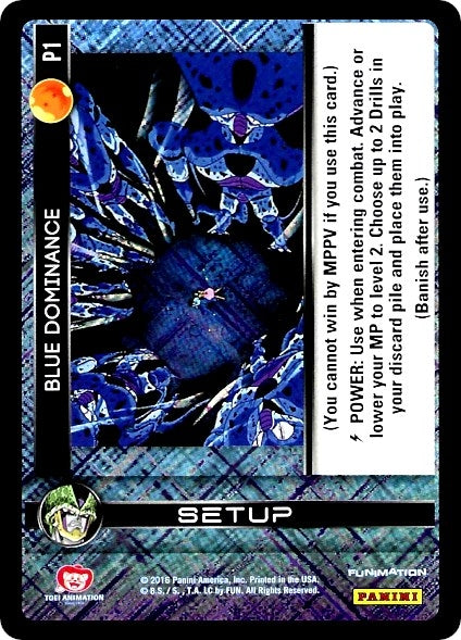 Image for Blue Dominance (Perfection) (Panini Promo Cards) (P1) - Dragon Ball Z TCG