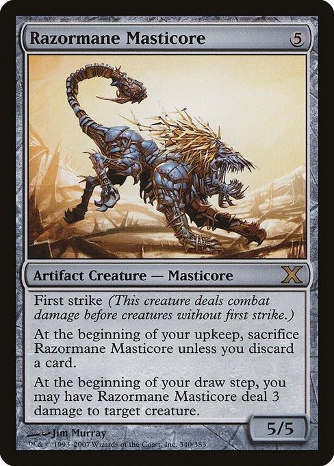 Image for Razormane Masticore (10th Edition) (340) - Magic: The Gathering