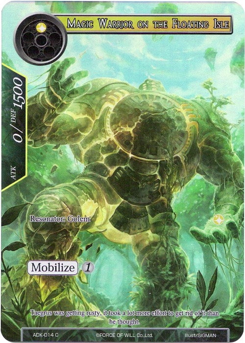 Image for Magic Warrior on the Floating Isle (Full Art) (Advent of the Demon King) (ADK-014) - Force of Will