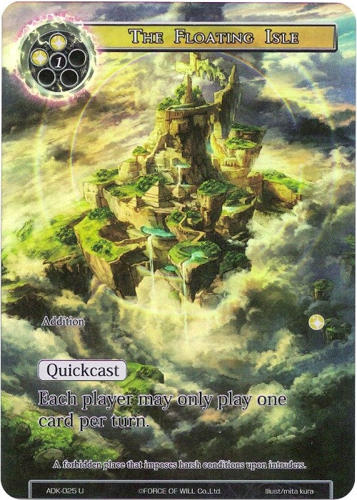 Image for The Floating Isle (Full Art) (Advent of the Demon King) (ADK-025) - Force of Will