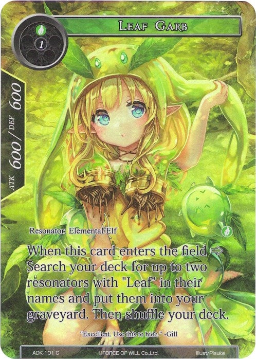 Image for Leaf Garb (Full Art) (Advent of the Demon King) (ADK-101) - Force of Will