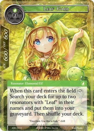 Image for Leaf Garb (Advent of the Demon King) (ADK-101) - Force of Will