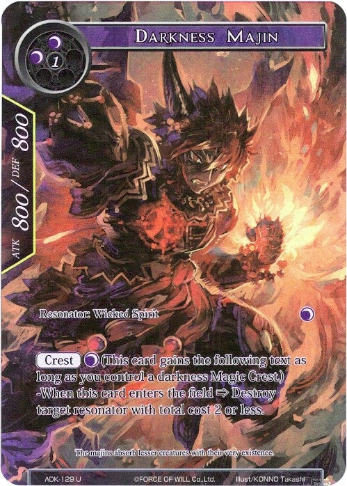 Image for Darkness Majin (Full Art) (Advent of the Demon King) (ADK-129) - Force of Will