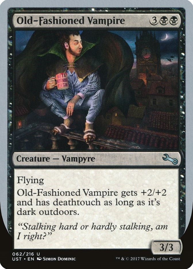 Image for Old-Fashioned Vampire (Unstable) (62) - Magic: The Gathering