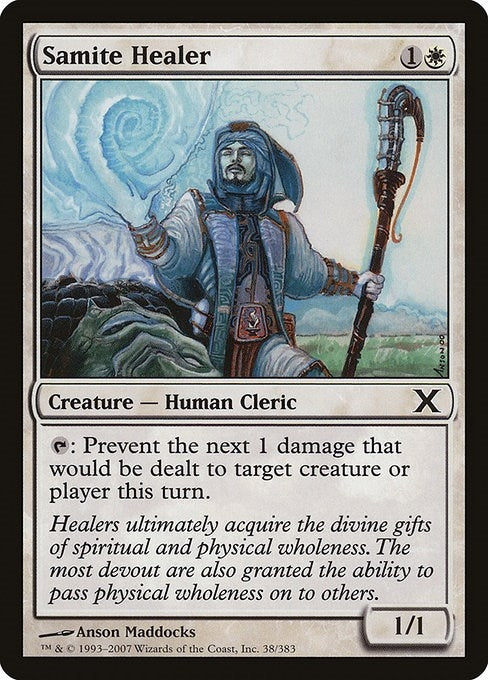 Image for Samite Healer (10th Edition) (38) - Magic: The Gathering