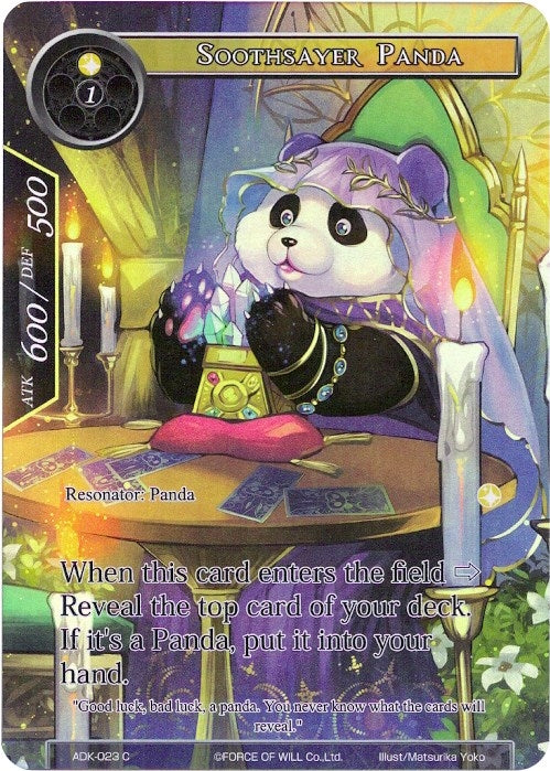 Image for Soothsayer Panda (Full Art) (Advent of the Demon King) (ADK-023) - Force of Will