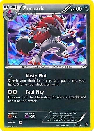 Image for Zoroark - 71/114 (Cracked Ice Holo) (Blister Exclusives) (071/114) - Pokemon