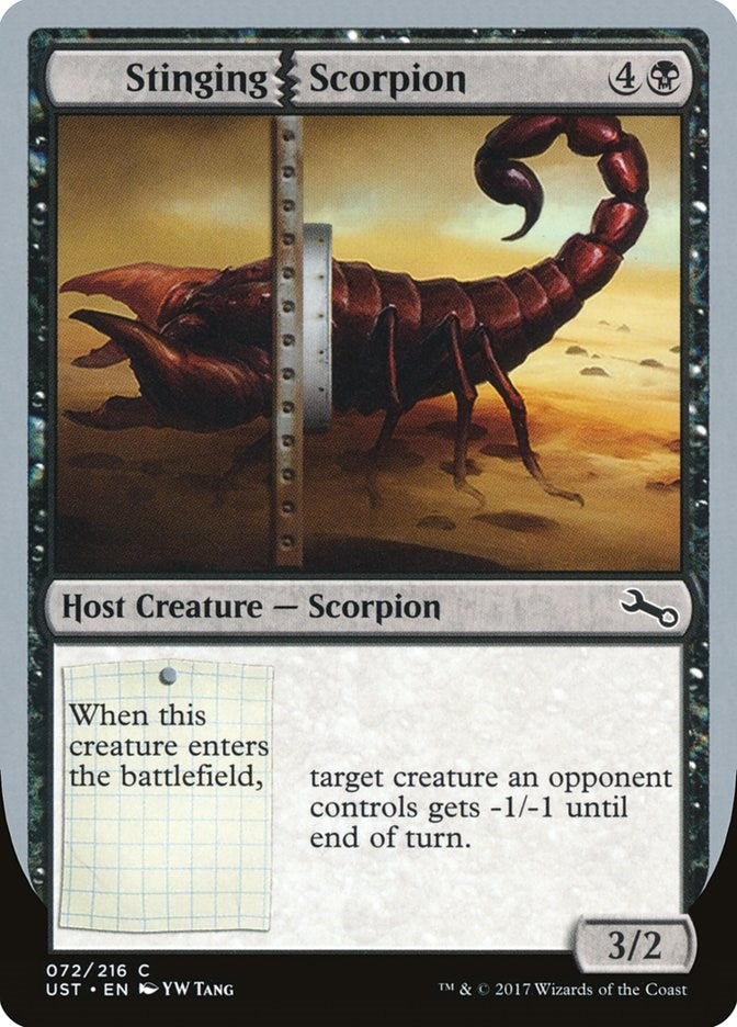 Image for Stinging Scorpion (Unstable) (72) - Magic: The Gathering
