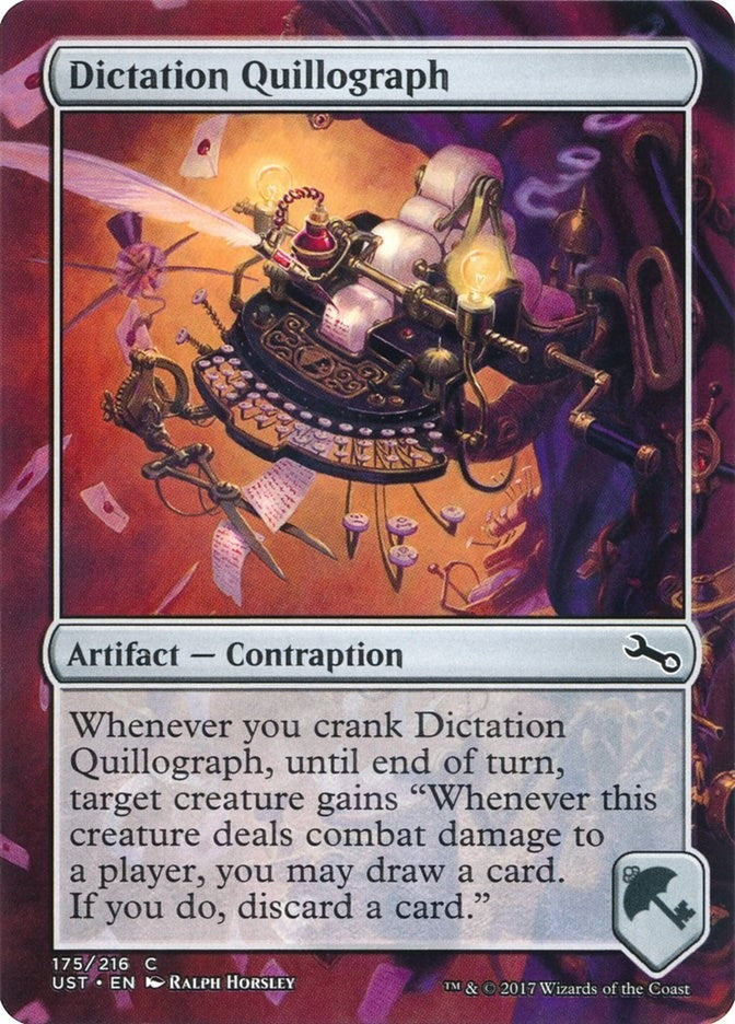 Image for Dictation Quillograph (Unstable) (175) - Magic: The Gathering