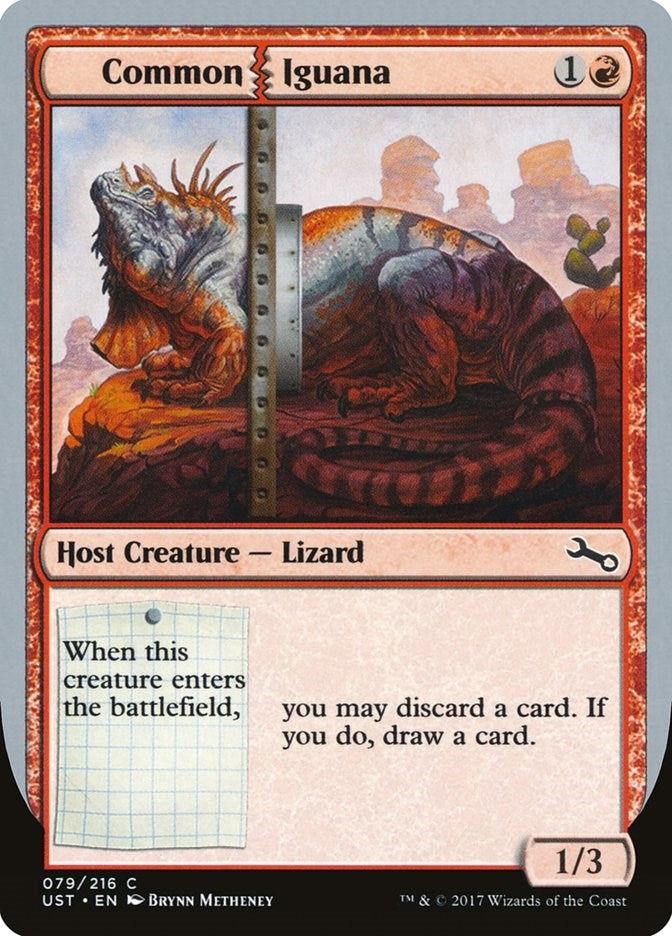 Image for Common Iguana (Unstable) (79) - Magic: The Gathering
