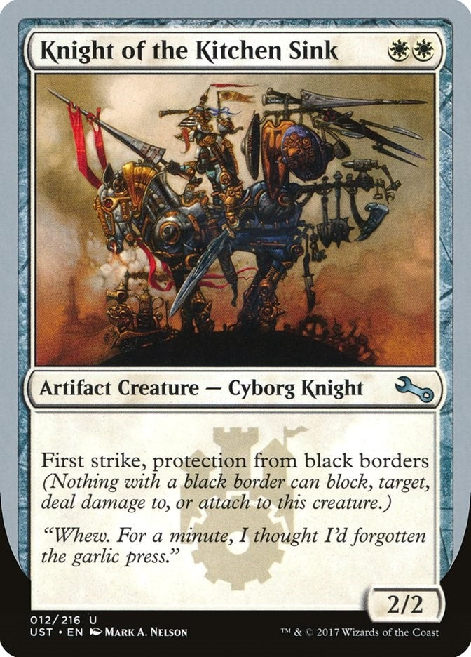 Image for Knight of the Kitchen Sink (A) (Unstable) (12) - Magic: The Gathering