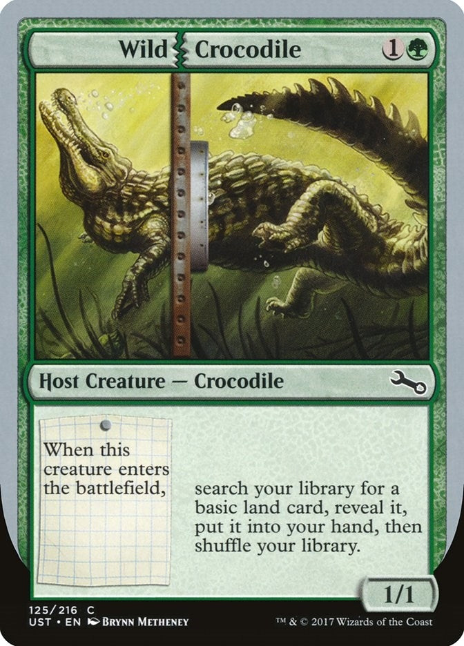 Image for Wild Crocodile (Unstable) (125) - Magic: The Gathering