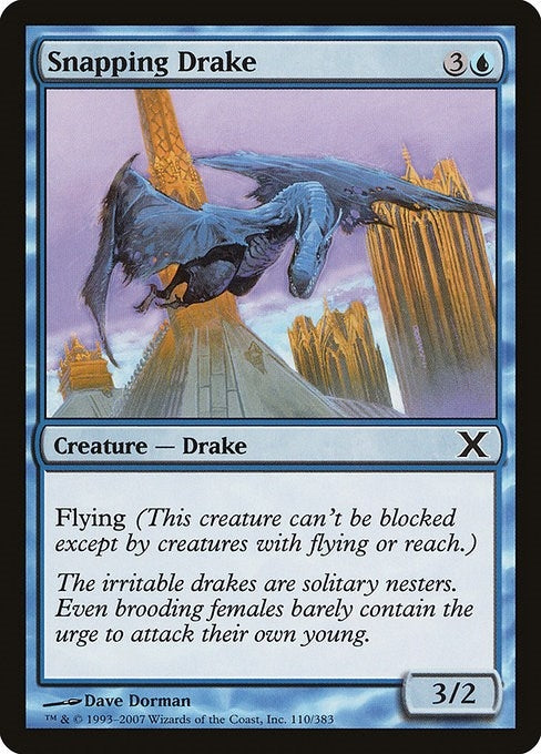 Image for Snapping Drake (10th Edition) (110) - Magic: The Gathering