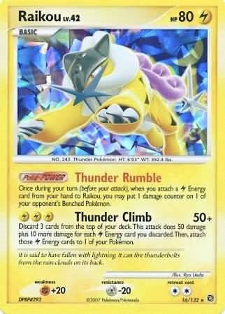 Image for Raikou - 16/132 (Cracked Ice Holo) (Miscellaneous Cards & Products) (016/132) - Pokemon