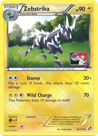 Image for Zebstrika - 42/114 (League Promo) (League & Championship Cards) (042/114) - Pokemon