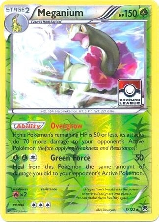 Image for Meganium - 3/122 (Pokemon League) (League & Championship Cards) (003/122) - Pokemon
