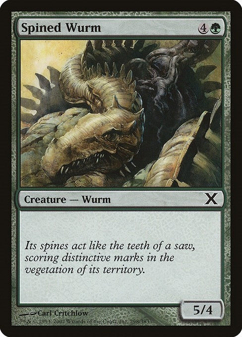 Image for Spined Wurm (10th Edition) (298) - Magic: The Gathering