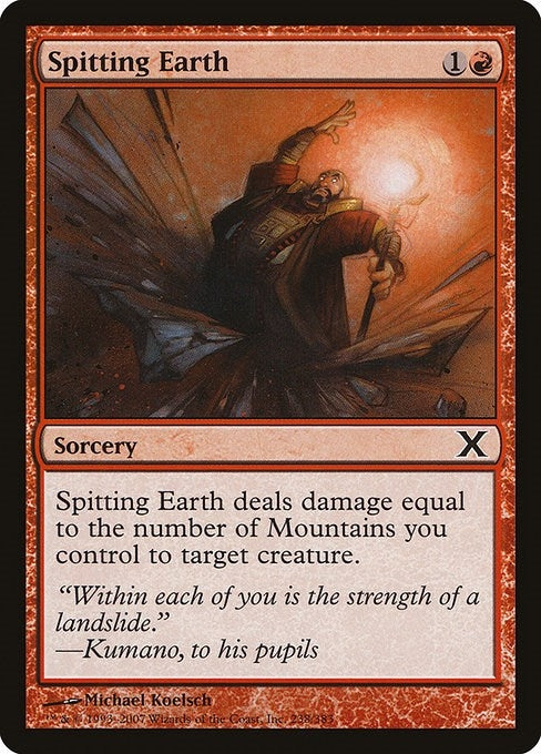 Image for Spitting Earth (10th Edition) (238) - Magic: The Gathering