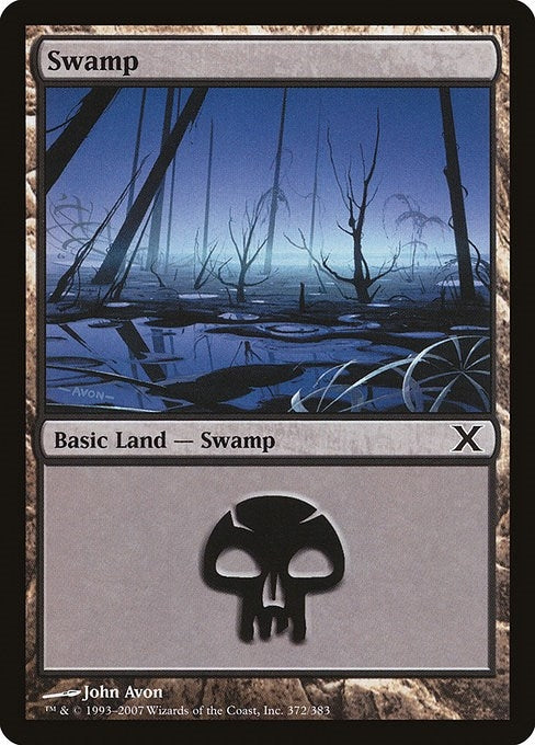 Image for Swamp (372) (10th Edition) (372) - Magic: The Gathering