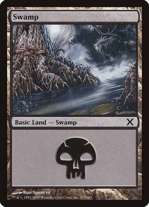 Image for Swamp (373) (10th Edition) (373) - Magic: The Gathering
