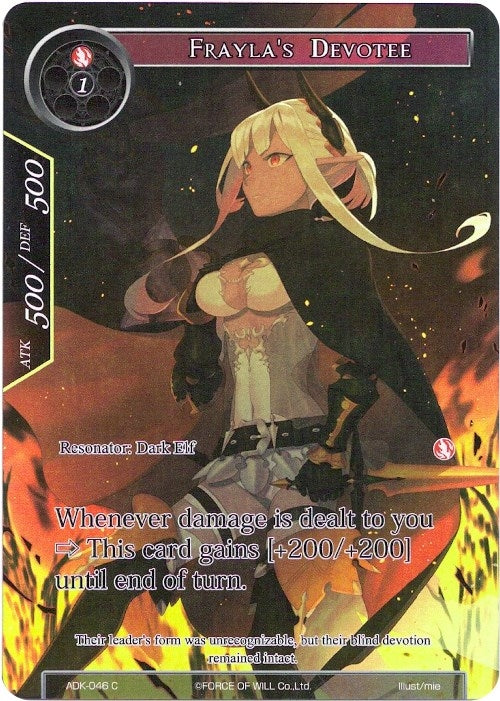 Image for Frayla's Devotee (Full Art) (Advent of the Demon King) (ADK-046) - Force of Will