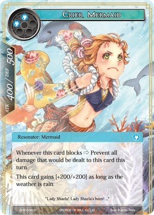 Image for Crier Mermaid (Advent of the Demon King) (ADK-064) - Force of Will