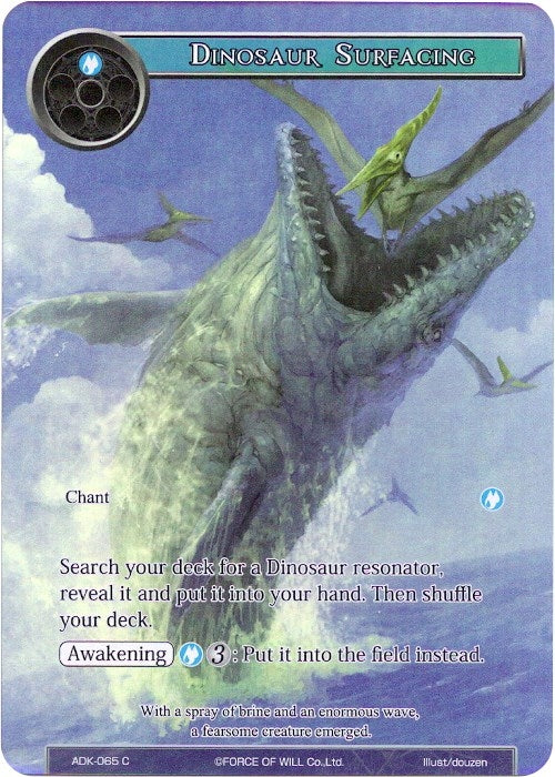 Image for Dinosaur Surfacing (Full Art) (Advent of the Demon King) (ADK-065) - Force of Will