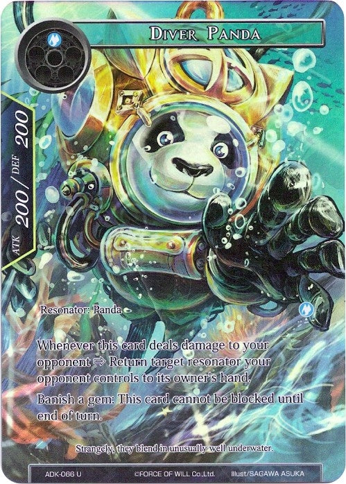 Image for Diver Panda (Full Art) (Advent of the Demon King) (ADK-066) - Force of Will