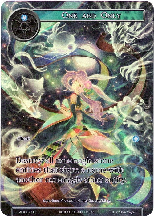 Image for One and Only (Full Art) (Advent of the Demon King) (ADK-077) - Force of Will