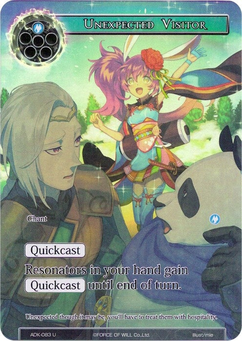 Image for Unexpected Visitor (Full Art) (Advent of the Demon King) (ADK-083) - Force of Will