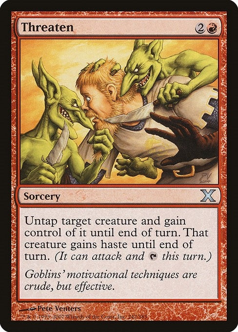 Image for Threaten (10th Edition) (242) - Magic: The Gathering