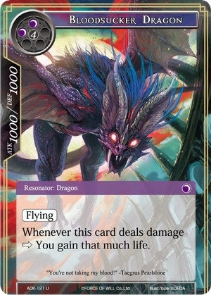 Image for Bloodsucker Dragon (Advent of the Demon King) (ADK-121) - Force of Will