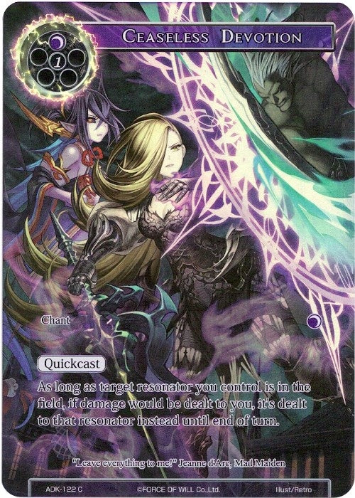 Image for Ceaseless Devotion (Full Art) (Advent of the Demon King) (ADK-122) - Force of Will