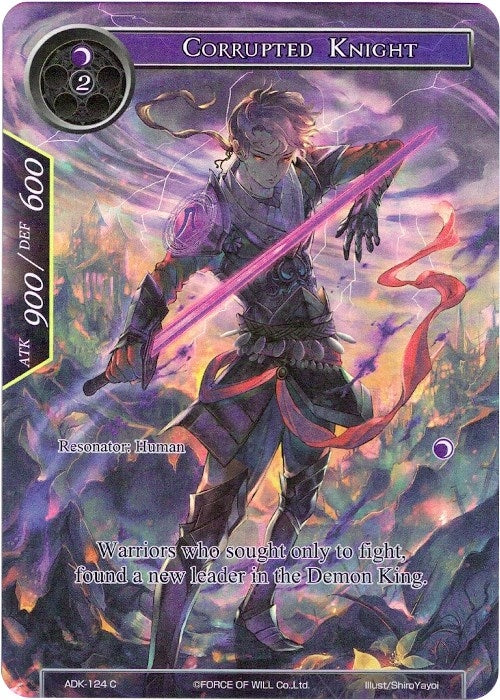 Image for Corrupted Knight (Full Art) (Advent of the Demon King) (ADK-124) - Force of Will